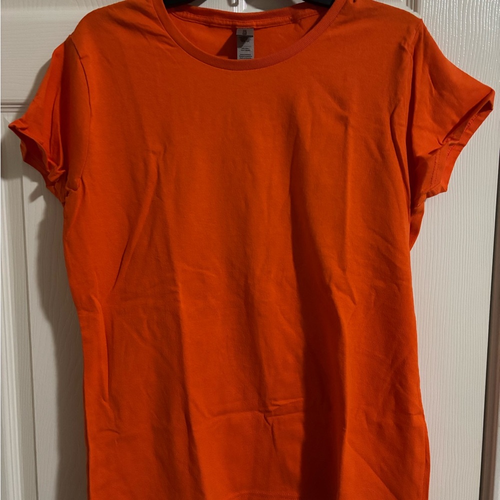 Gildan Women's Short Sleeve Tee - Bright Orange